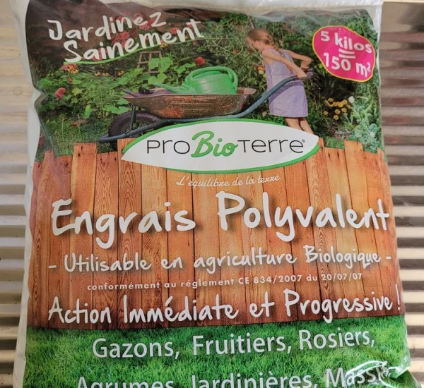 Engrais organo-minérale Pro Bio Terre 5kg