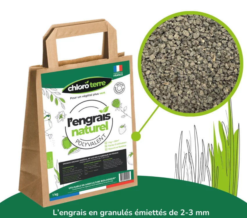 ENGRAIS CHLORO TERRE - Utilisable en agriculture biologique